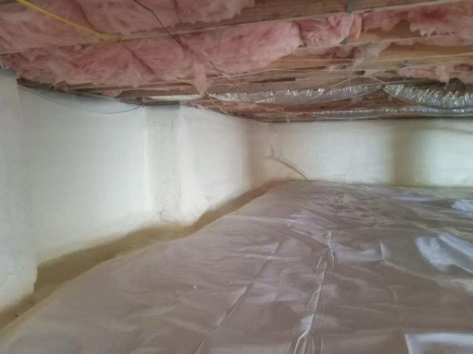 Crawl space encapsulation with closed-cell spray foam for Metal Roof Coating in Welby